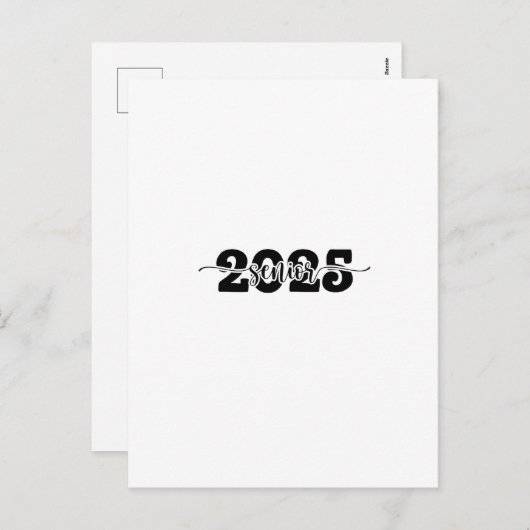  2025 Afstudeerklas van 2025 School  Feestdagenkaart (Voorkant / Achterkant)