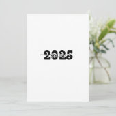  2025 Afstudeerklas van 2025 School  Kaart (Staand voorkant)