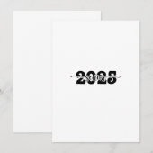  2025 Afstudeerklas van 2025 School  Kaart (Voorkant / Achterkant)