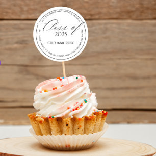 2025 Afstudeerstickers en bedankbriefjes Ronde Sticker