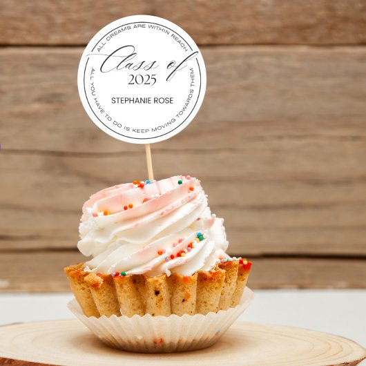 2025 Afstudeerstickers en bedankjes Ronde Sticker