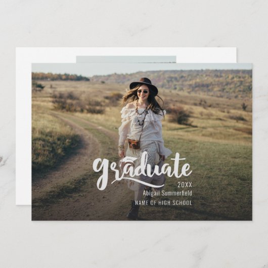 2025 Afstuderen 2 foto's Aankondiging (Voorkant / Achterkant)