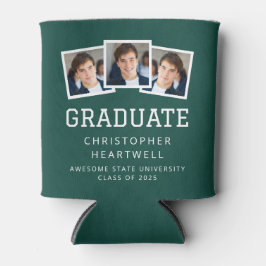 2025 Afstuderen 3-foto Groen Wit Sportief Blikjeskoeler