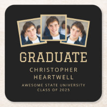 2025 Afstuderen 3-foto zwart en goud