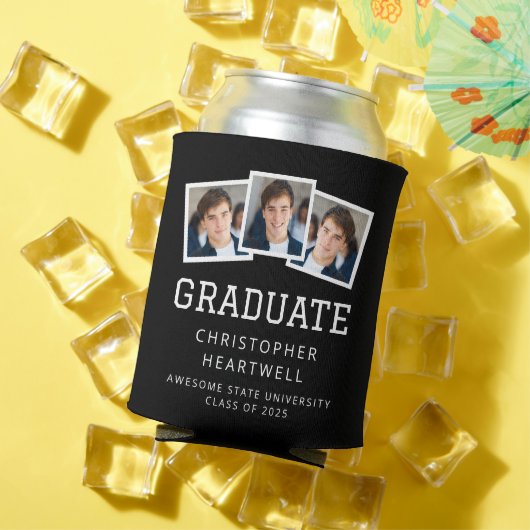 2025 Afstuderen 3-Foto Zwart-Wit Sportief Blikjeskoeler (Insitu Zomer)