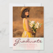 2025 Afstuderen Aankondiging Eenvoudig Elegant Tre (Voorkant)