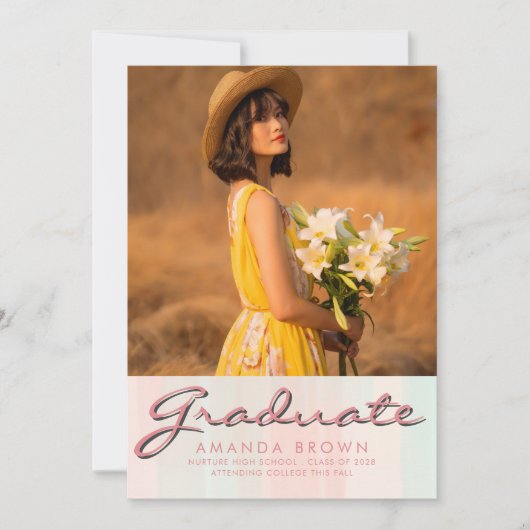 2025 Afstuderen Aankondiging Eenvoudig Elegant Tre (Voorkant)