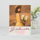 2025 Afstuderen Aankondiging Eenvoudig Elegant Tre (Staand voorkant)