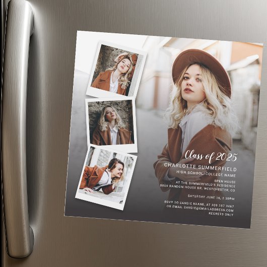 2025 Afstuderen Afstudeerder Foto's Open Huis Cust Magnetische Uitnodiging