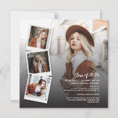 2025 Afstuderen Afstudeerder Foto's Open Huis Cust Magnetische Uitnodiging (Voorkant)