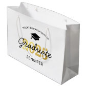 2025 Afstuderen Afstuderen cadeau Groot Cadeauzakje (Achterkant Gekanteld)