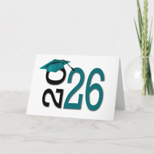 2025 Afstuderen Blauwgroen en zwart Kaart