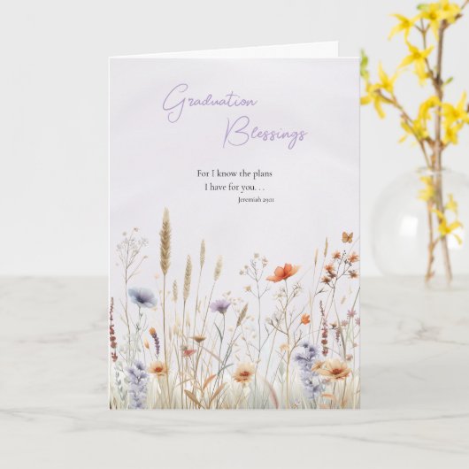 2025 Afstuderen Blessings Orthodox Christelijk Kaart (Gele Bloem)