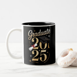2025 Afstuderen cadeau idee Tweekleurige Koffiemok