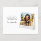 2025 Afstuderen Dank u Photo Script Kaart (Achterkant)