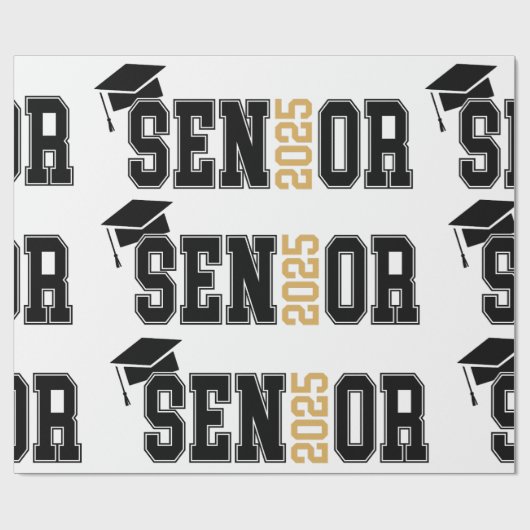 2025 Afstuderen feest Cadeaupapier (Vlak)