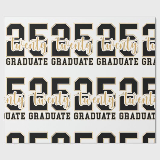 2025 Afstuderen feest Cadeaupapier (Vlak)