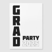 2025 Afstuderen feestuitnodiging! Magnetische Uitnodiging (Voorkant)