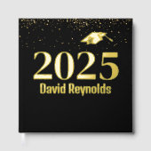 2025 Afstuderen Goud en Zwart Gastenboek (Voorkant)