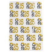 2025 Afstuderen Goud en Zwart Medium Cadeauzakje (Achterkant)