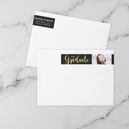 2025 Afstuderen gouden Afstuderen foto retouradres
