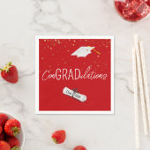 2025 Afstuderen Gouden Confetti en Pet Servet (Insitu)