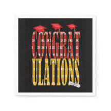 2025 Afstuderen in rode en gouden schoolkleuren