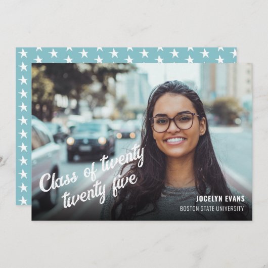 2025 Afstuderen met foto Aankondiging (Voorkant / Achterkant)