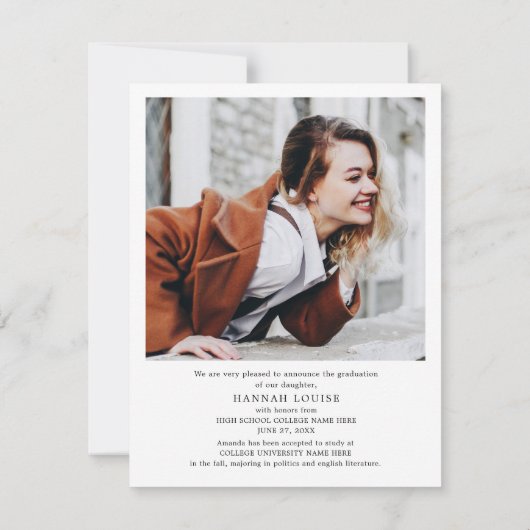 2025 Afstuderen Multi Photo Afstudeerder Aankondig (Achterkant)