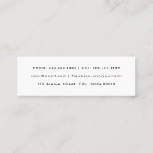 2025 Afstuderen Naam Kaarten - Modern Minimalist Contactkaartje (Achterkant)