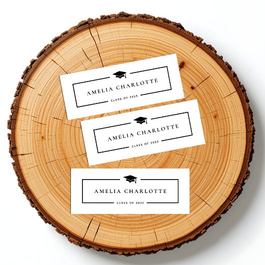 2025 Afstuderen Naam Kaarten - Modern Minimalist Contactkaartje