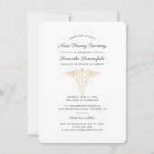 2025 Afstuderen Nurse Pinning Ceremony Invitation Kaart (Voorkant)