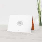 2025 Afstuderen Oranje en zwarte schoolkleuren Kaart (Achterkant)