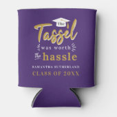 2025 Afstuderen Paarse kwastje was de moeite waard Blikjeskoeler (Voorkant)