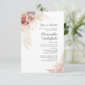 2025 Afstuderen Pampas Grass Afstudeerder Party Kaart (Staand voorkant)