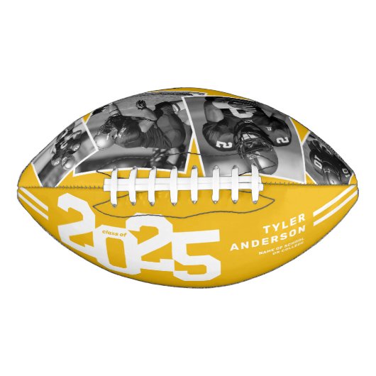 2025 Afstuderen Senior 4 Foto Geel American Football (Voorkant)