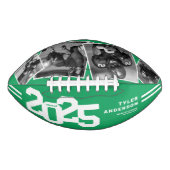 2025 Afstuderen Senior 4 Foto Groen American Football (Voorkant)