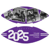 2025 Afstuderen Senior 4 Foto Paarse American Football (Panelen)