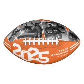 2025 Afstuderen Senior 4 Foto Sinaasappel American Football (Voorkant)