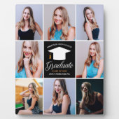 2025 Afstuderen Senior Portret Fotocollage Chic Fotoplaat (Voorkant)