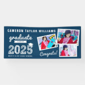 2025 Afstuderen Sketch Three Photo Graduation Part Spandoek (Horizontaal)