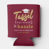 2025 Afstuderen Tassel was de moeite waard Blikjeskoeler (Achterkant)