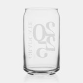 2025 Afstuderen Trendy Zwart Afstuderen Blikvorm Glas (Achterkant)