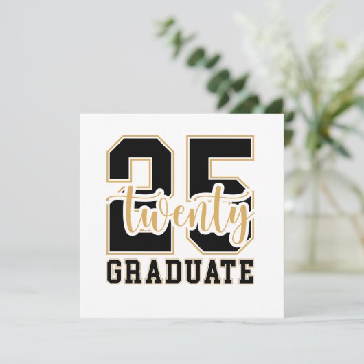2025 Afstuderen vieren Kaart (Staand voorkant)