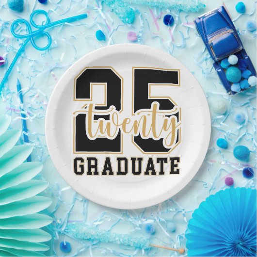 2025 Afstuderen vieren Papieren Bordje (Feest)