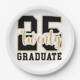 2025 Afstuderen vieren Papieren Bordje