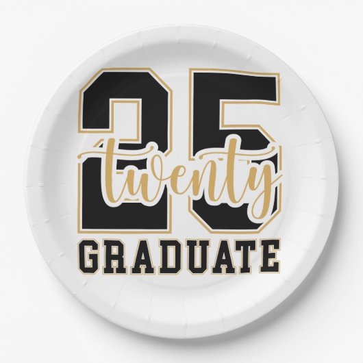 2025 Afstuderen vieren Papieren Bordje (Voorkant)