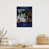 2025 Agenda 4 Foto Collage Familie-erfstuk Poster (Keuken)