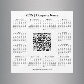 2025 Agenda Aangepaste Zakelijke QR-code Witte Mag