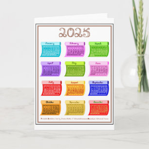2025 Agenda Bout Boutstof Lettertype 12 Kleuren Ma Kaart